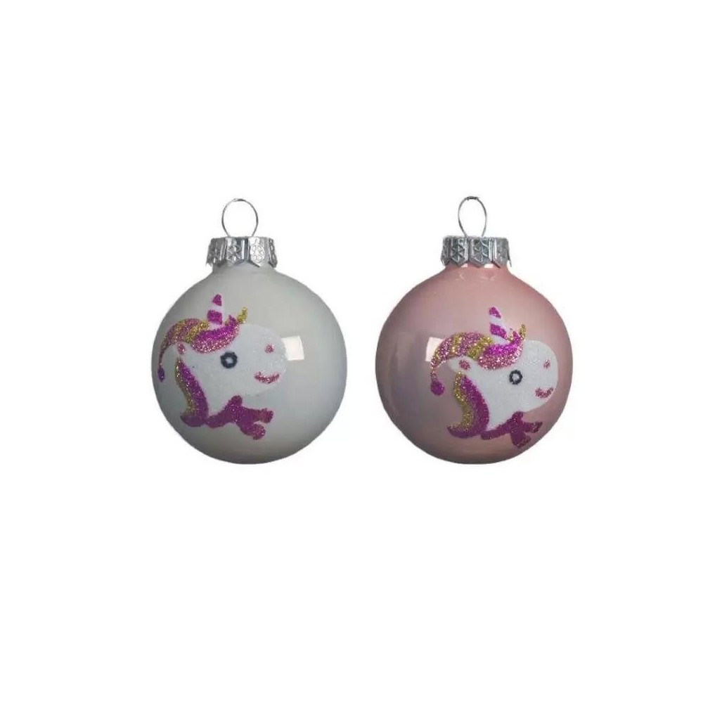 SFERA VETRO UNICORNO 2 ASS